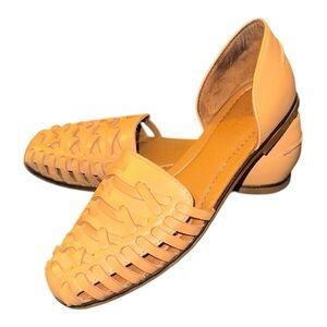 Caslon Woven D’orsay Flat Huarache Sandal Tan Sz 8 Fisherman Nautical Boho‎